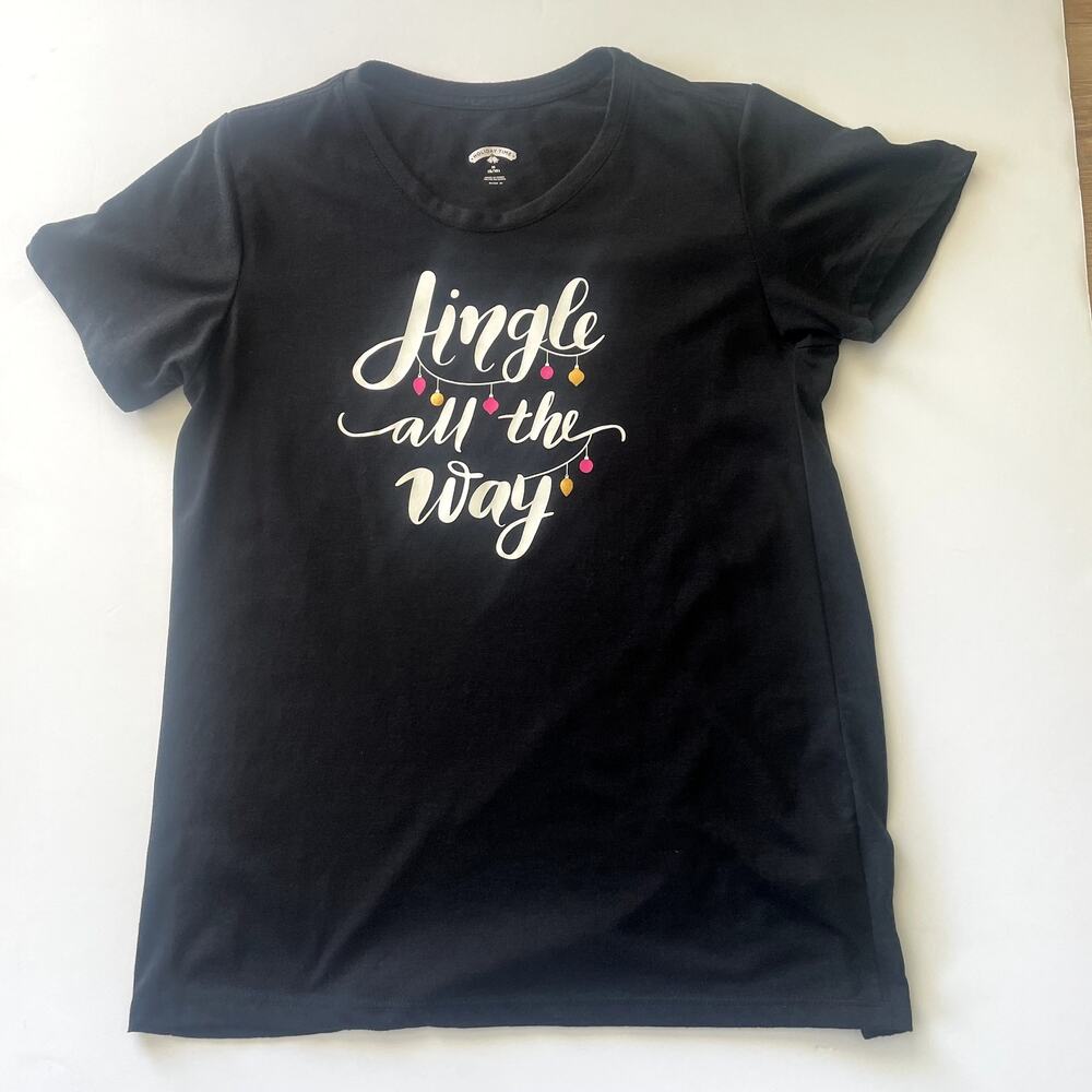 Holiday Time " Jingle all the Way" Women's Tee Shirt Sz M (8/10)